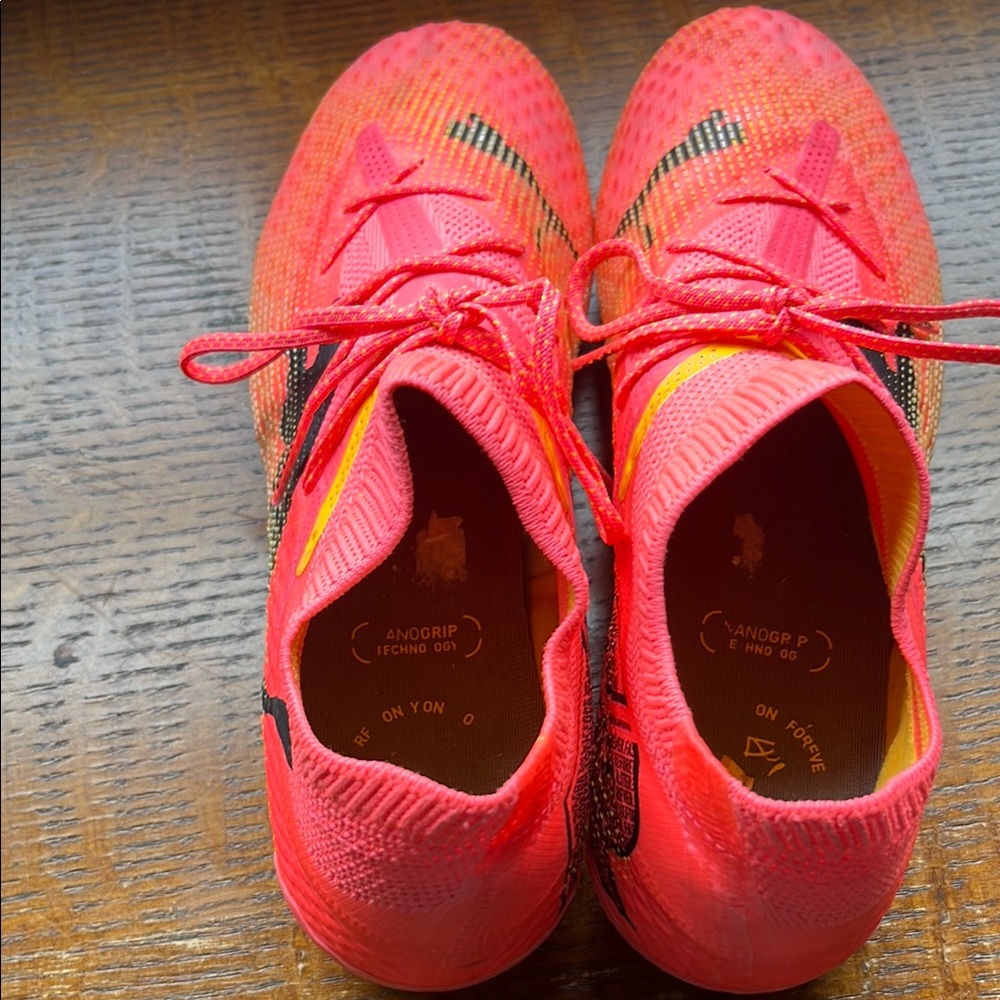 Bright Pink Athletic Puma Soccer Cleats